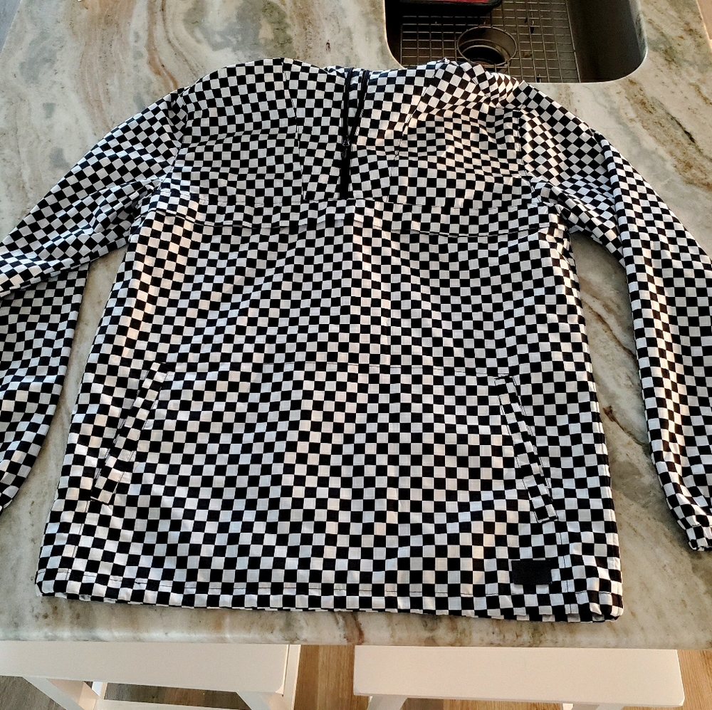 Vans Mens Checkered Hooded Windbreaker